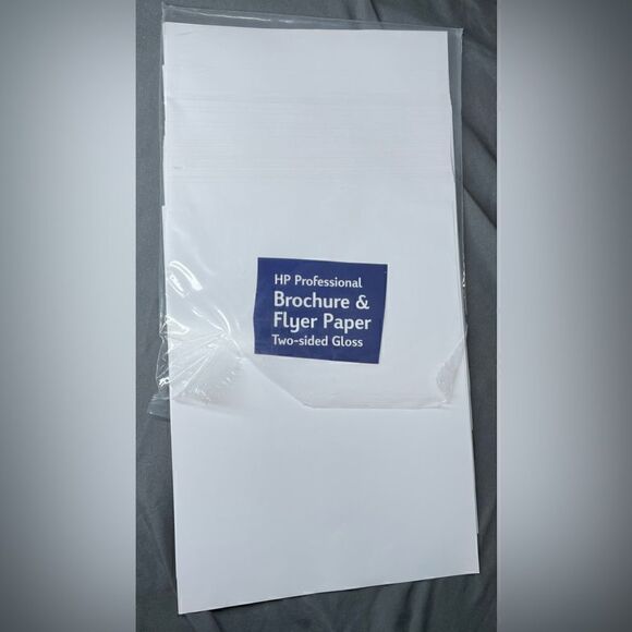 🔥❤️🔥 39 NEW! HP Brochure & Flyer Paper Two-Sided Gloss - Open Box 39 Pag… - Picture 5 of 7